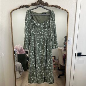 Green Polka Dot Dress